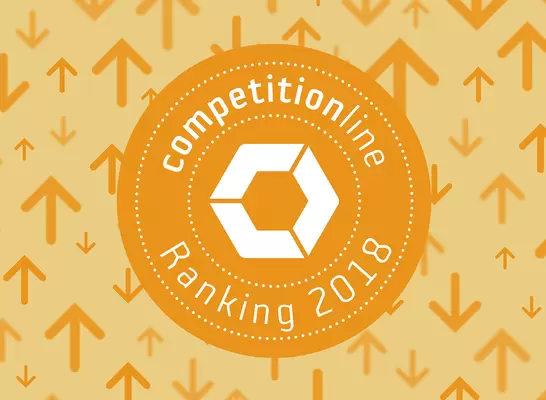 Logo competitionline Ranking 2018 in orange