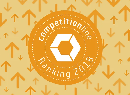 Logo competitionline Ranking 2018 in orange