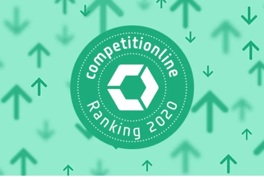 Logo competitionline Ranking 2020 in grün