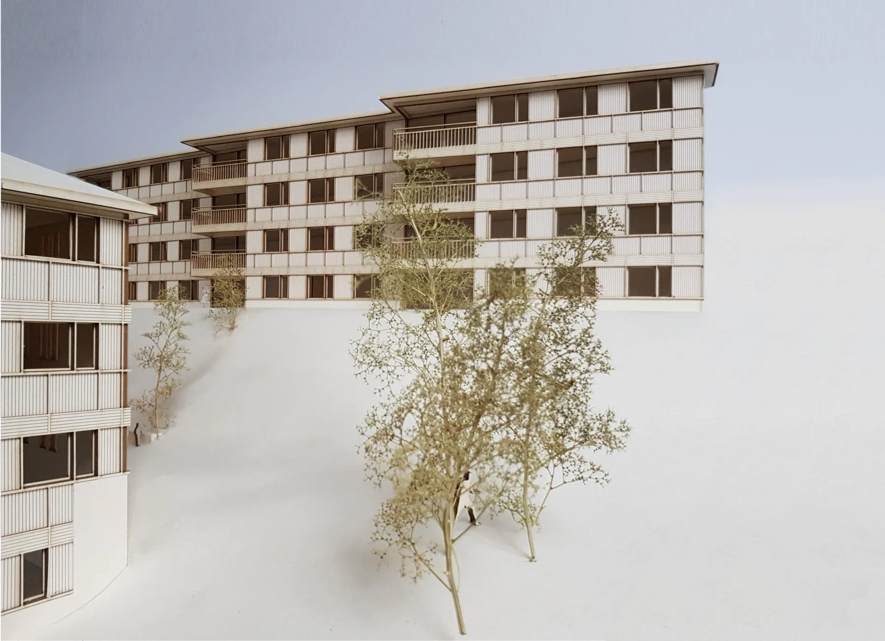 Model von mehreren Gebäuden