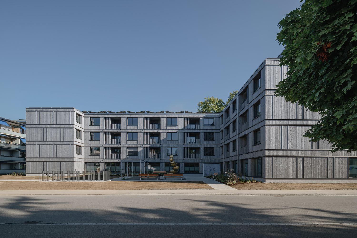 Holzfassade Altersheim 
