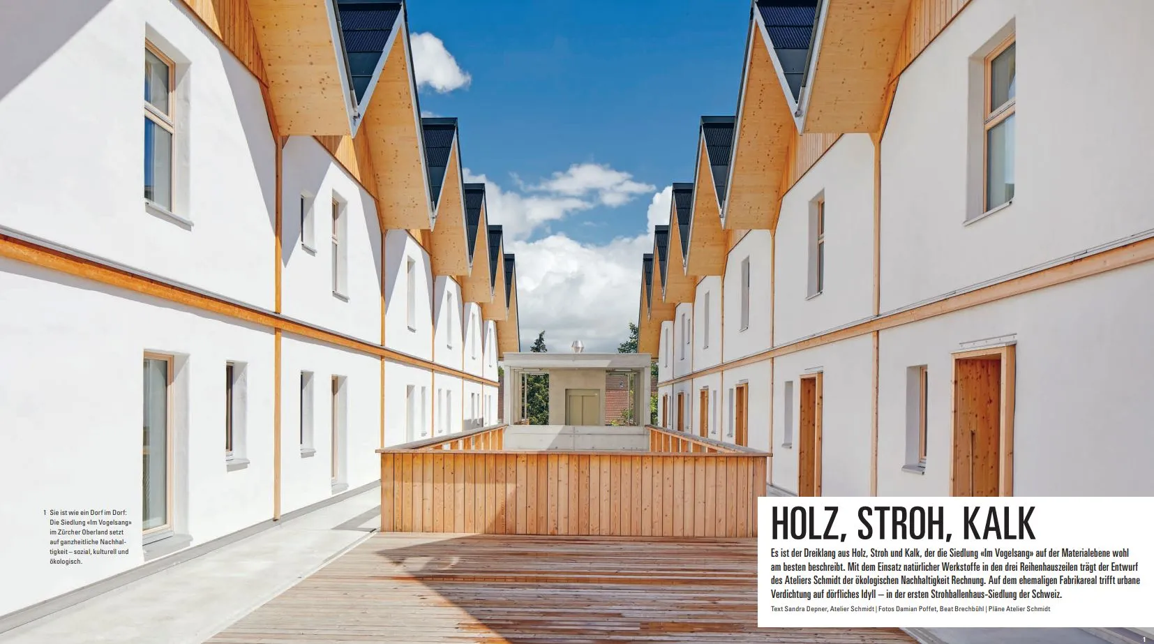 Gleich aussehende Häuser nebeneinander