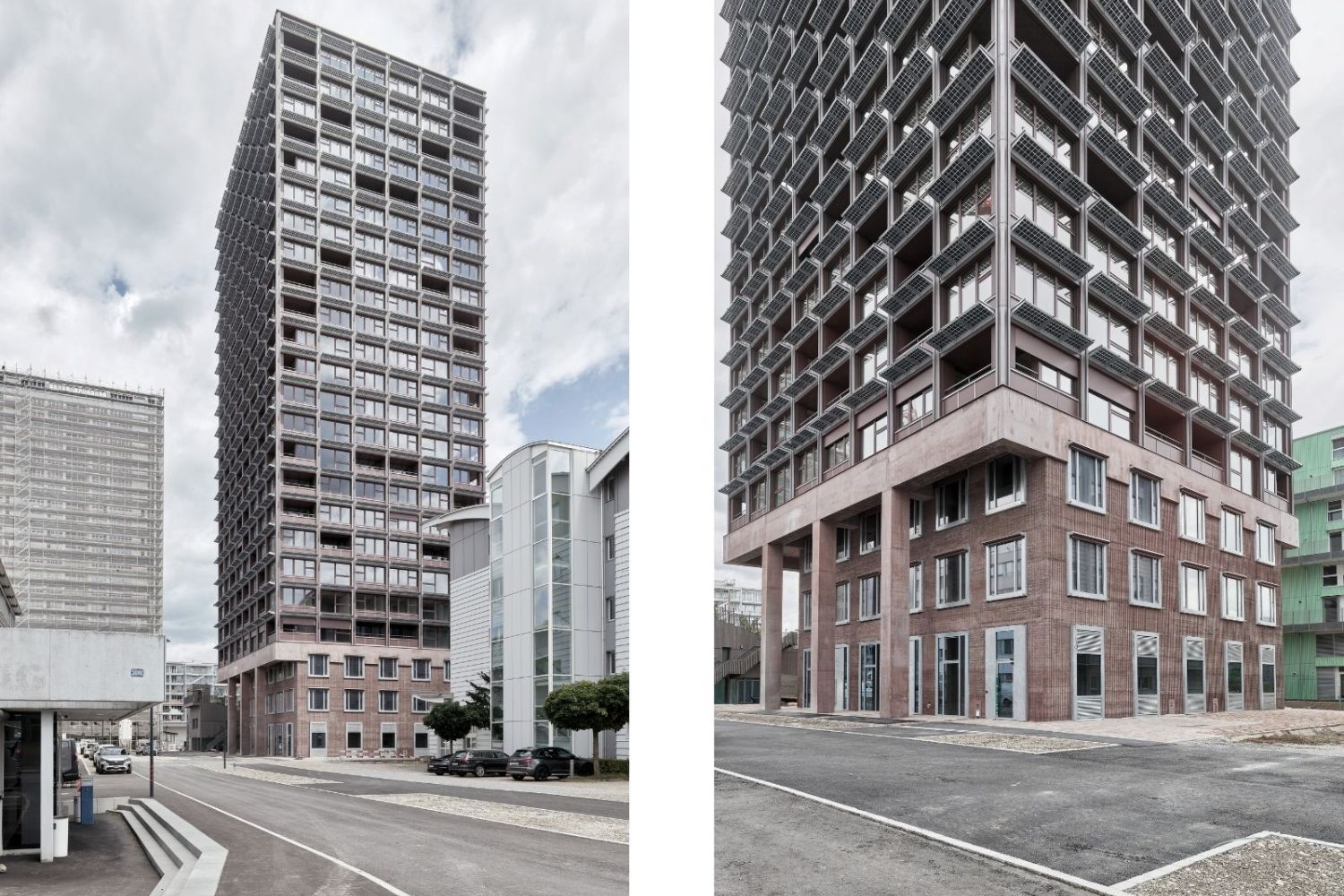 Hochhaus Holz Aussenansicht