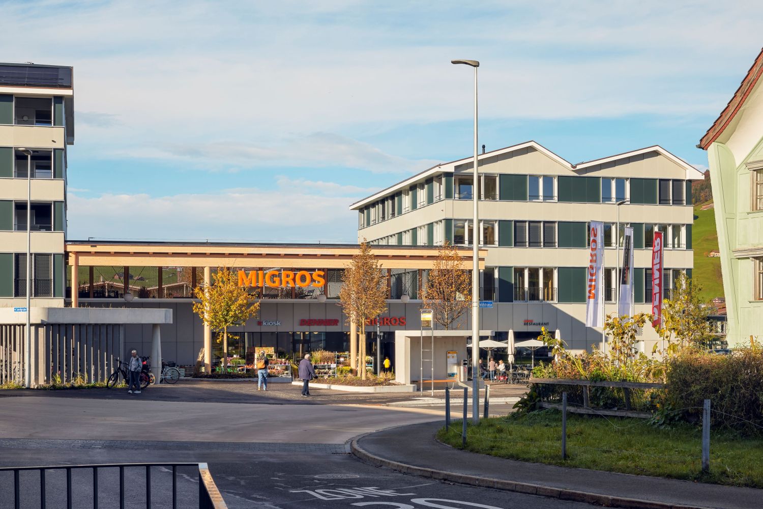 Sandgrube Appenzell Migros Aussenansicht