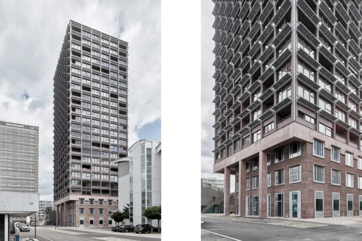 Hochhaus Holz Aussenansicht